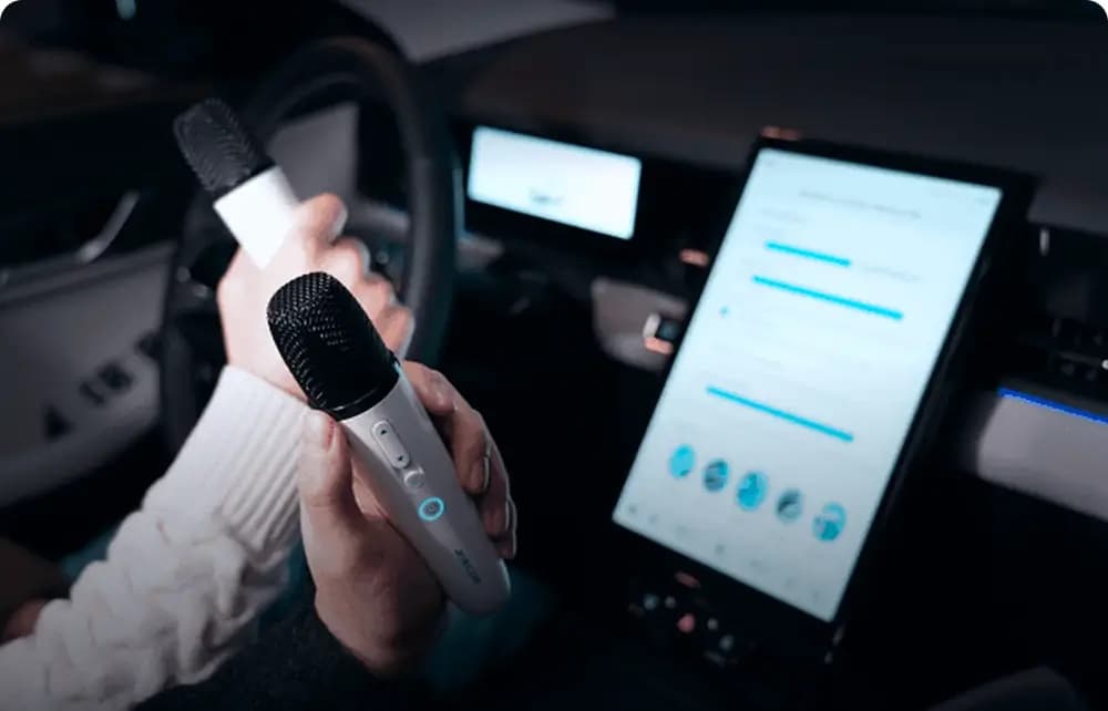 Wireless microphone in the Jaecoo J5