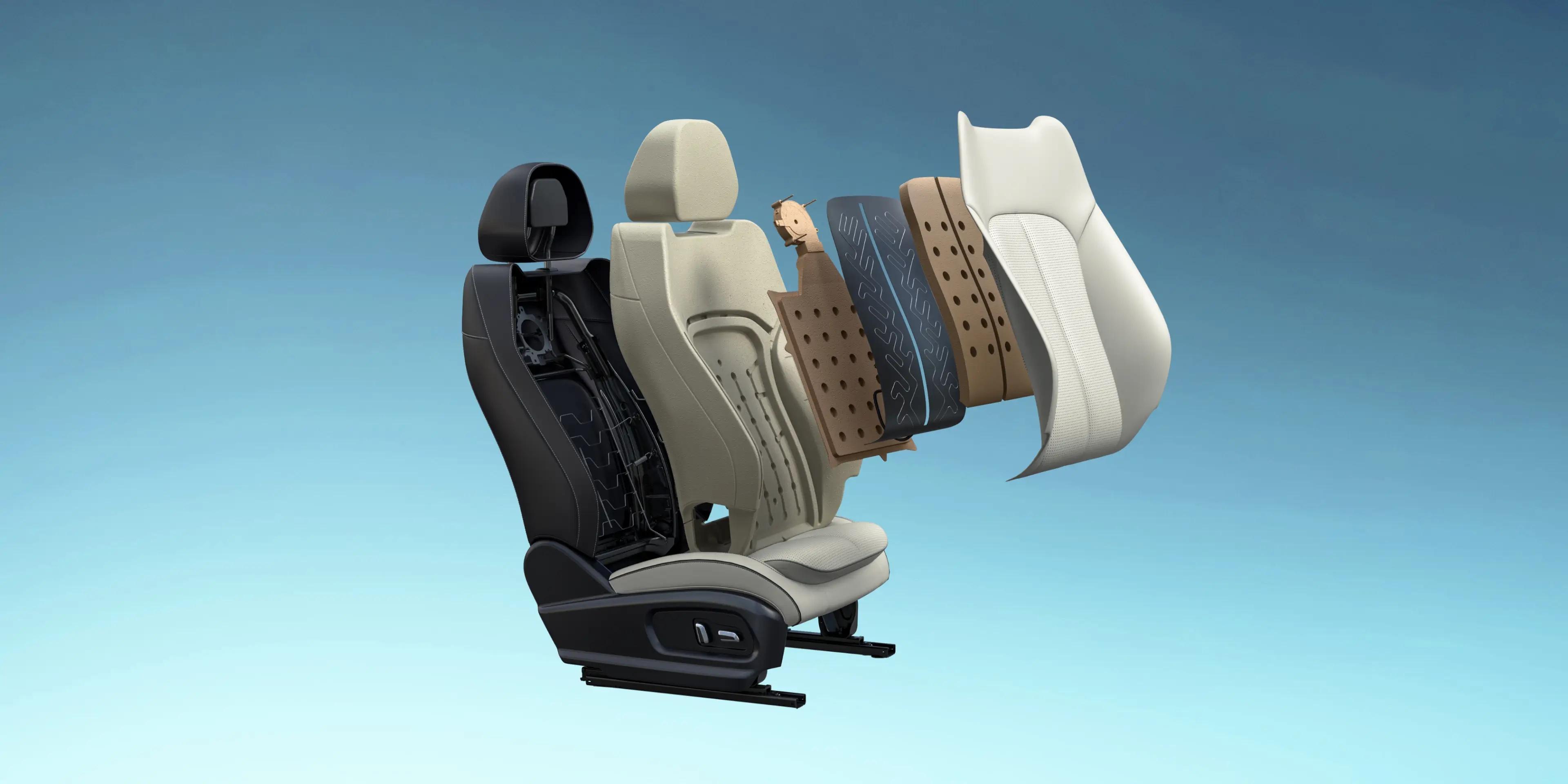 Jaecoo J5 front seat construction