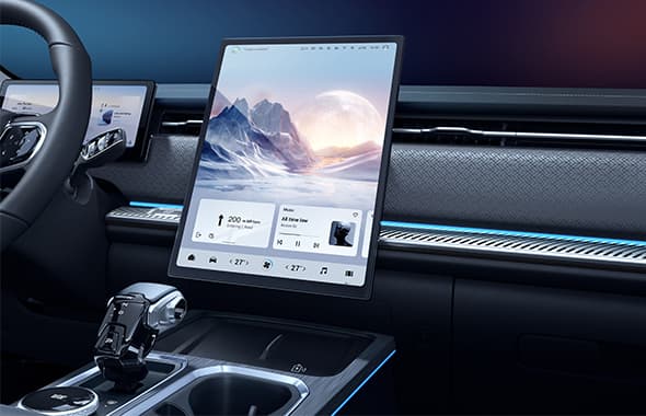 Jaecoo J7 central touchscreen and aircraft-style gear shifter