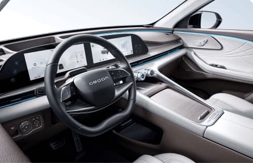 Omoda C9 dashboard and steering wheel